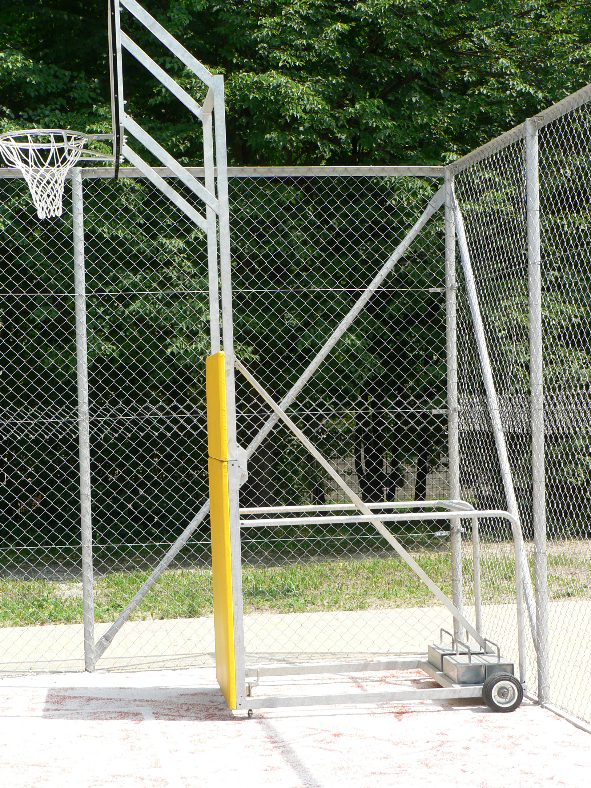 Basketbalová konštrukcia DOR-SPORT, mobilná, sklopná, doska 1200x900