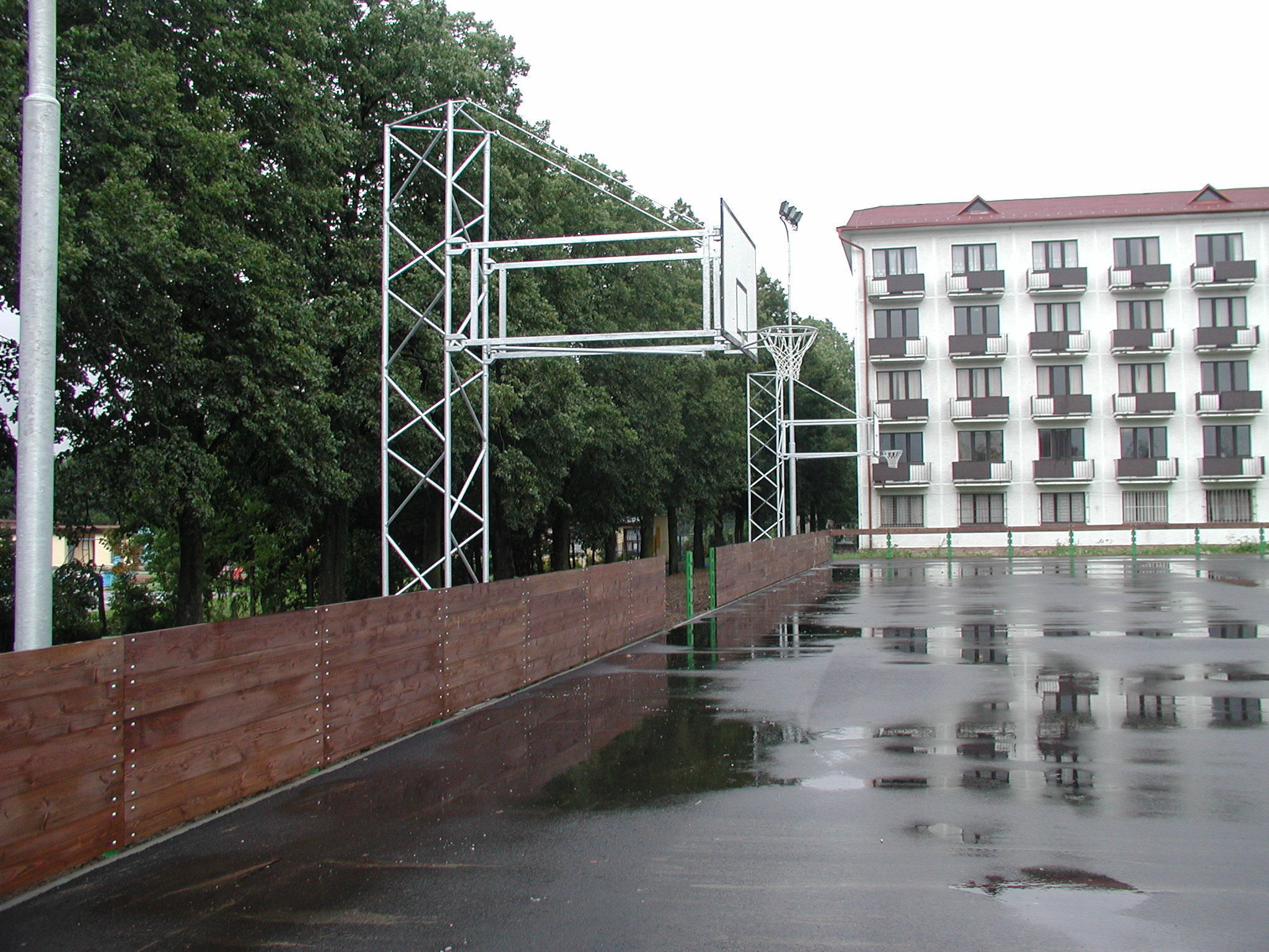 Basketbalová konštrukcia DOR-SPORT, priehradová, otočná, vys. 2700 mm