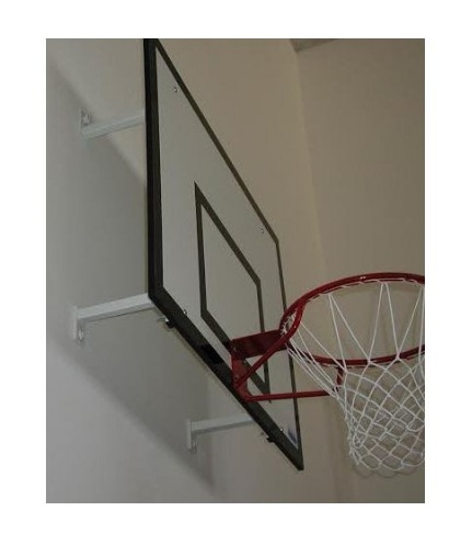 Basketbalová konštrukcia DOR-SPORT, dos. 1800x1050/1200mm, pev., vys. 300-950 mm