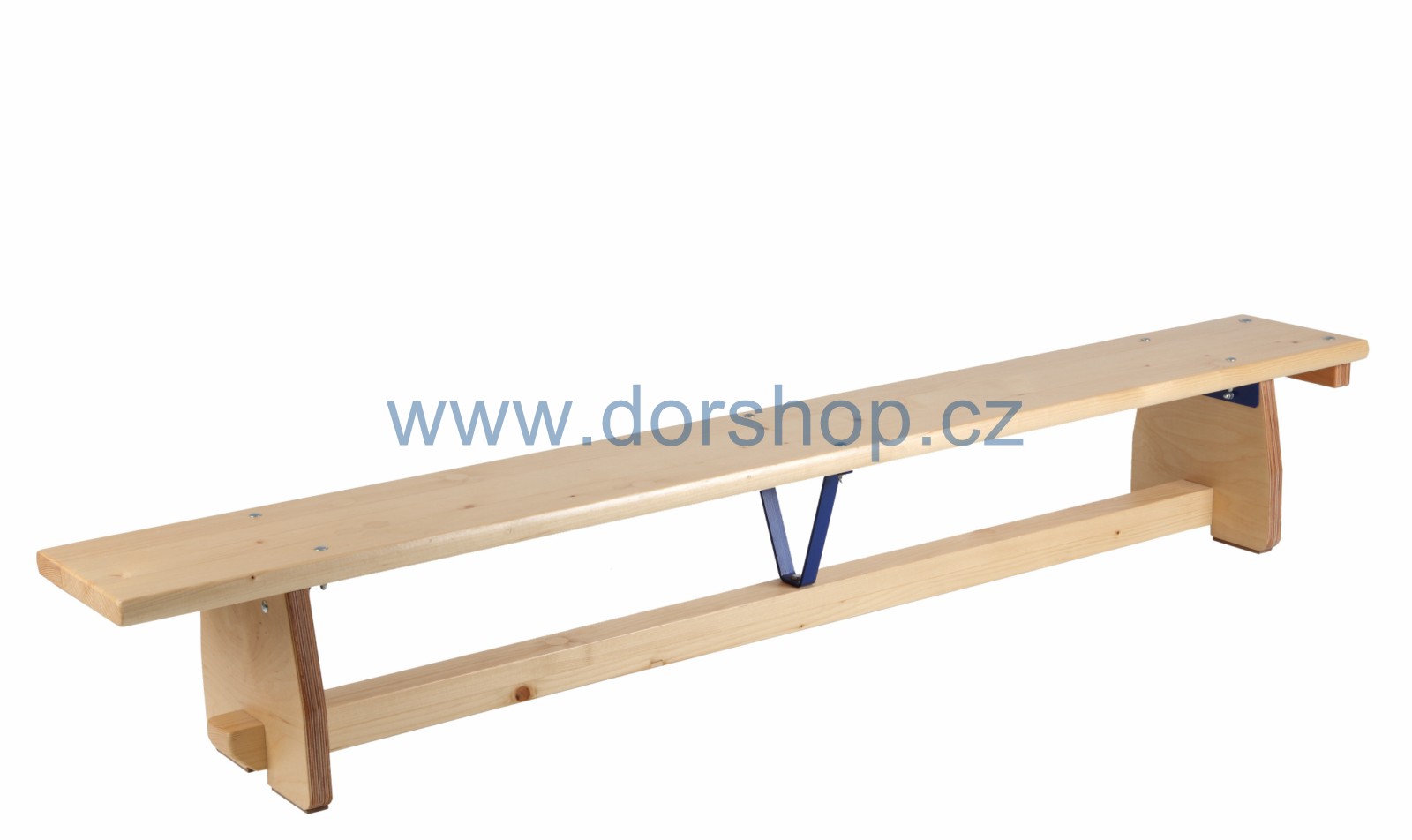 Švédska lavička s kladinkou DOR-SPORT 3 m s hranou z tvrdého dreva