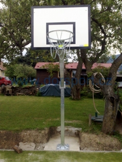 Streetball konštrukcia DOR-SPORT, výšk. nast., do betón. zákl., výš. 1450mm