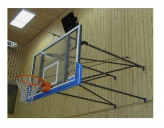 Basketbalová konštrukcia DOR-SPORT, pevná, vnútorná, vys. 1650-3500 mm