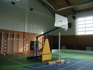 Basketbalová konštrukcia DOR-SPORT, mobilná, sklopná, doska 1800x1050
