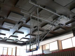 Basketbalová konštrukcia sklopná pod strop DOR-SPORT do celk. výšky 7 m
