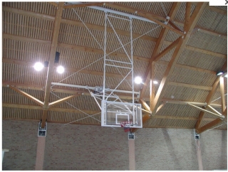 Basketbalová konštrukcia sklopná pod strop DOR-SPORT do celk. výšky 9 m